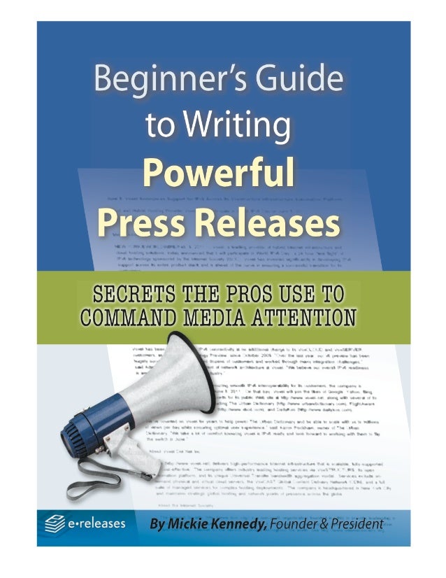 Beginners Guide for Press Releases