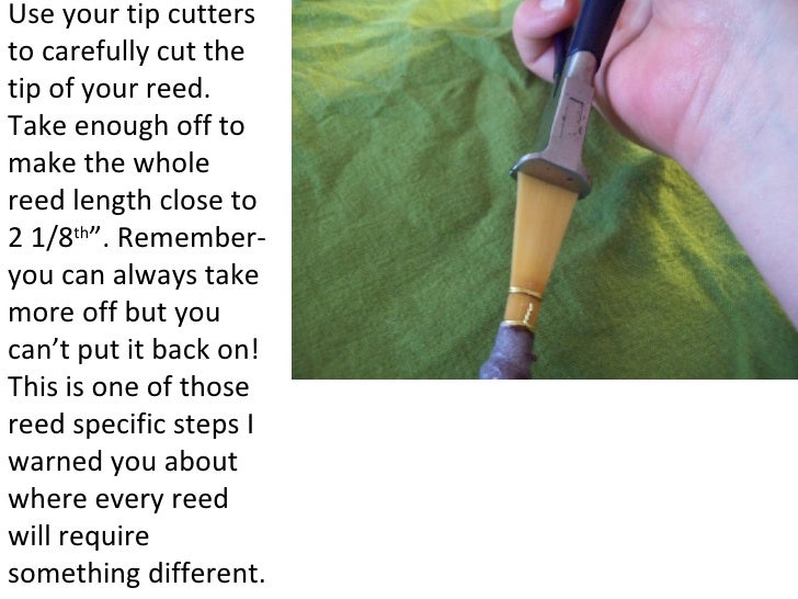 bassoon reed making
