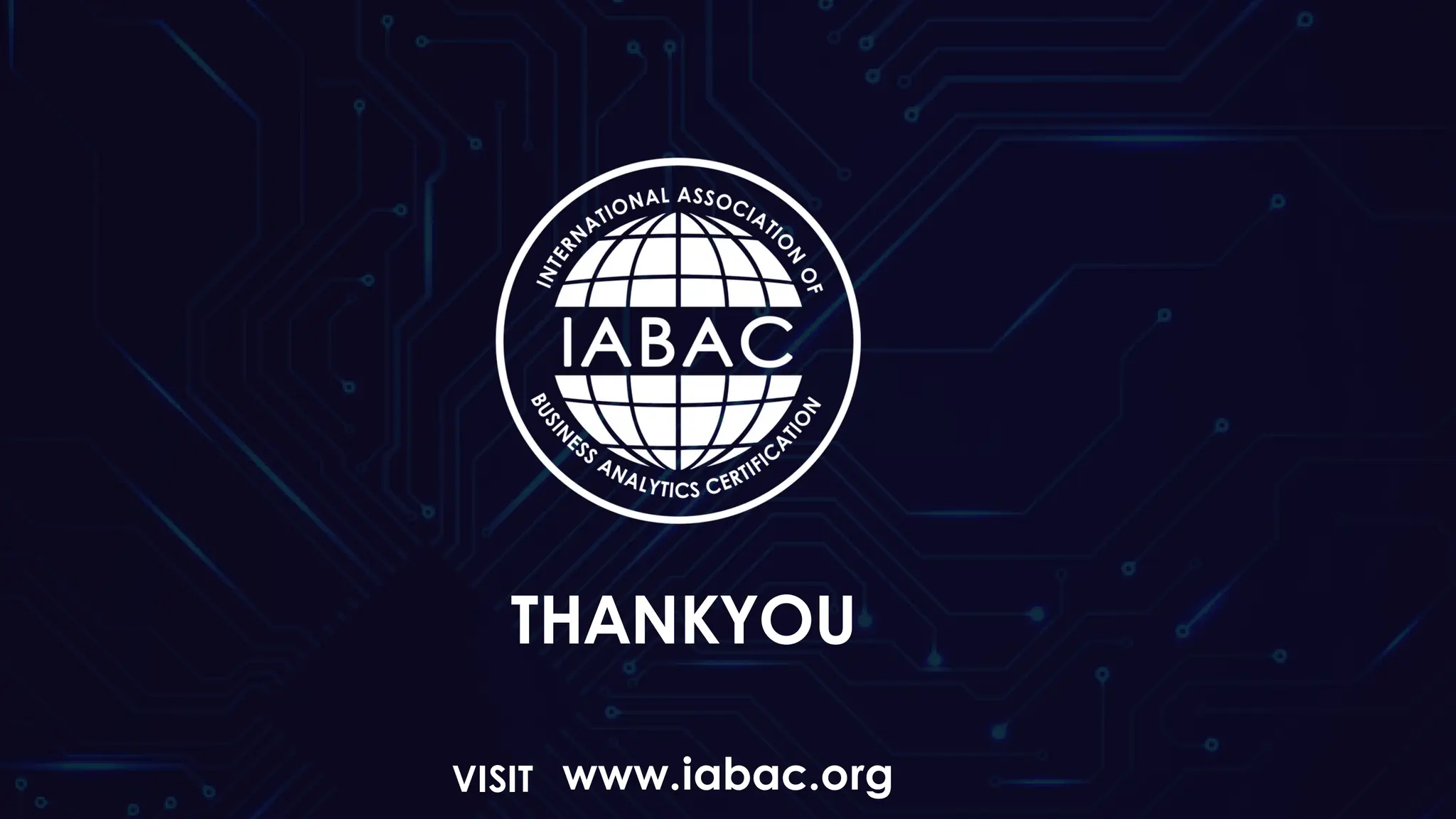 www.iabac.org
THANKYOU
VISIT
 