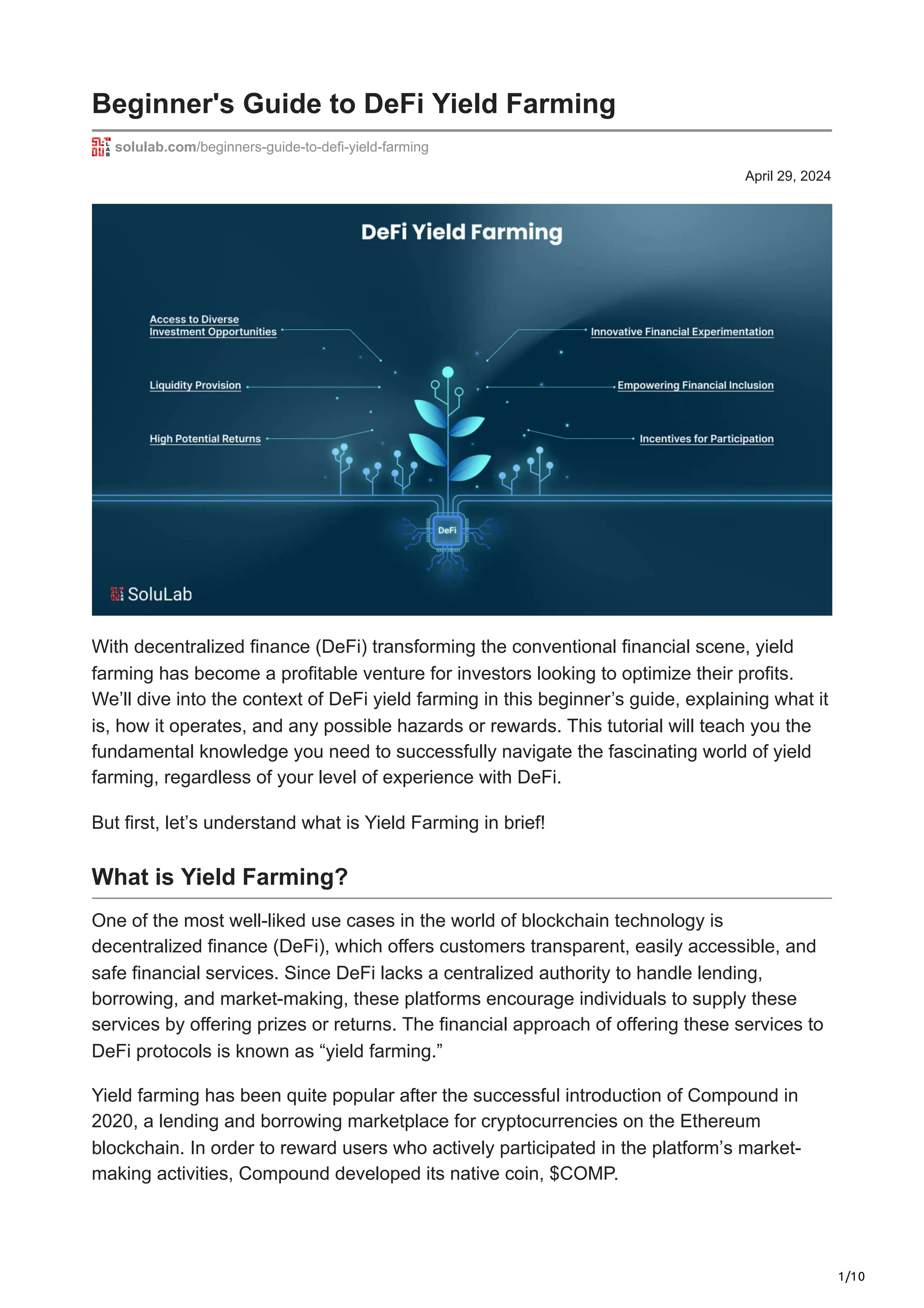 Beginners Guide to DeFi Yield Farming.pdf