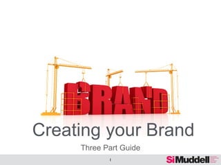 Creating your Brand
Three Part Guide
1
 