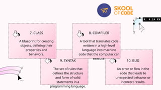 Beginner's Guide to Essential Coding Terms.pptx | Programming Languages ...