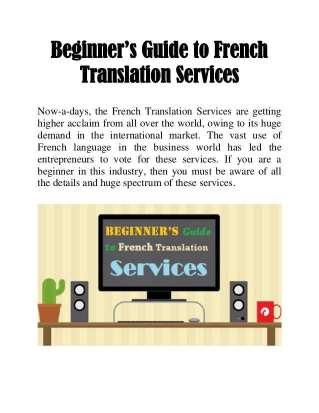 the presentation in french translation