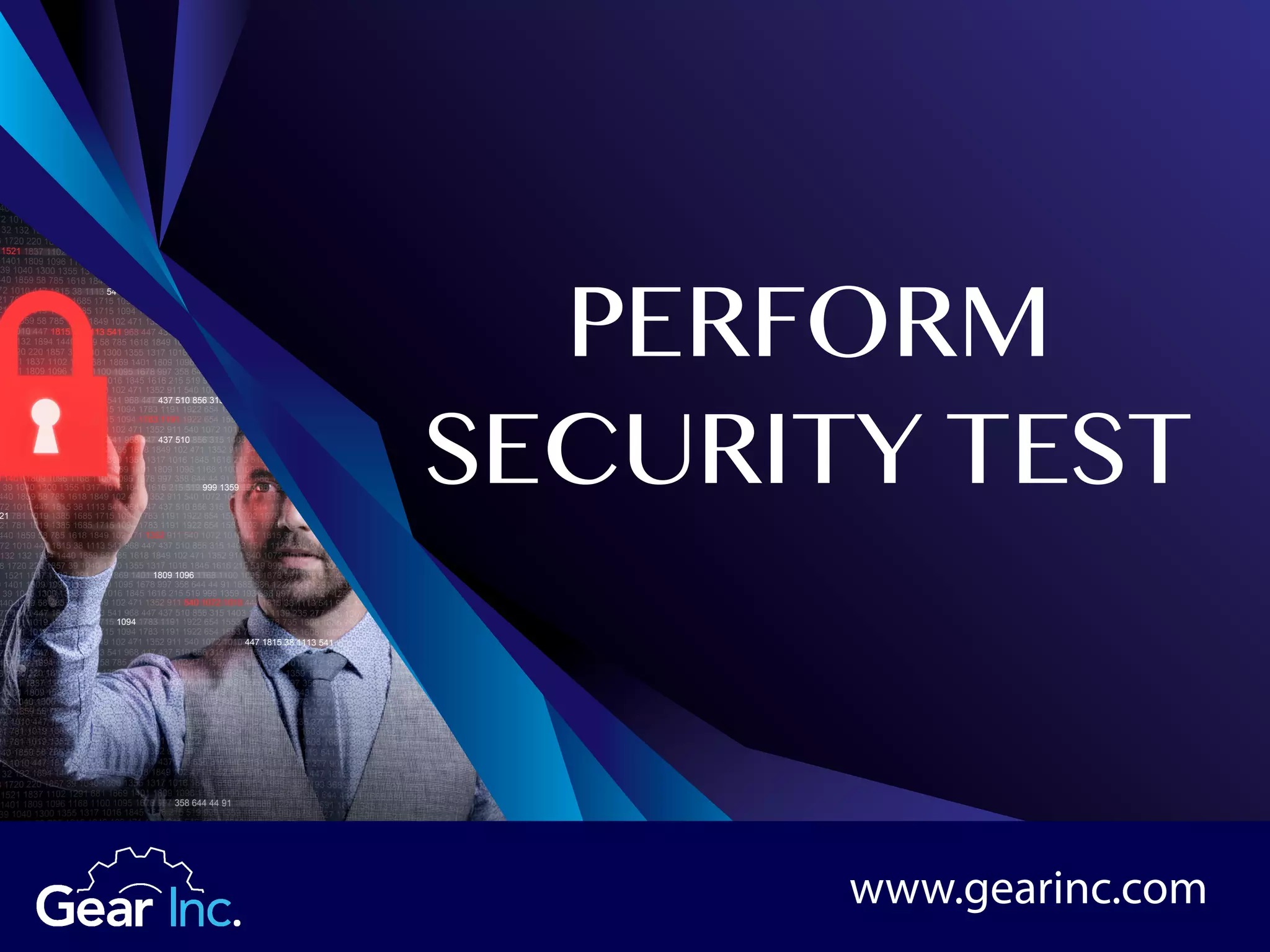 PERFORM
SECURITY TEST
www.gearinc.com
 
