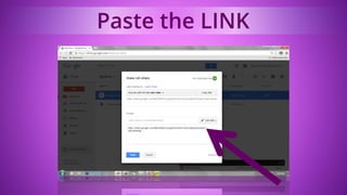 Paste the LINK
 