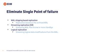 Stream Wal Beginners Guide to High Availability for Postgres | PPTX