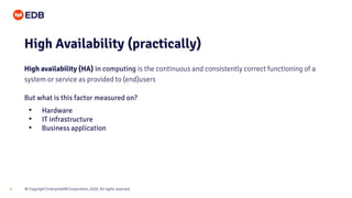 Beginners Guide to High Availability for Postgres | PPTX