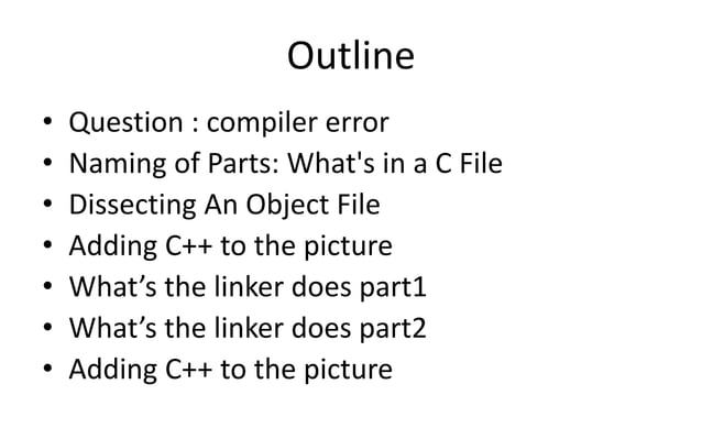 Beginner's guide to linkers | PPT