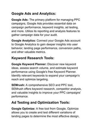 Beginner's Guide to PPC Audit_ Maximizing Your Advertising Campaigns ...