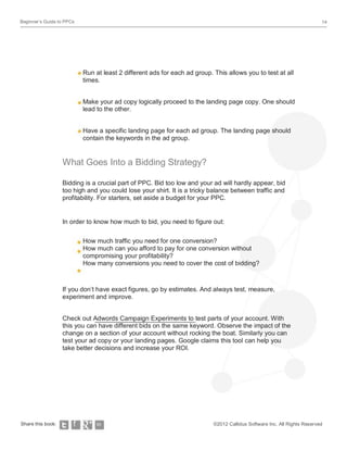 Beginner’s Guide to PPCs | PDF | Search | Internet