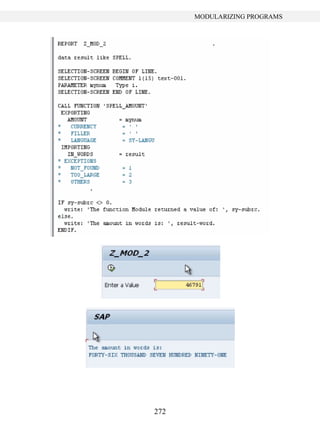 272
MODULARIZING PROGRAMS
 