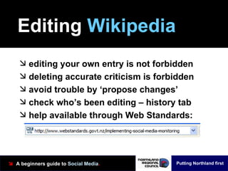 Editing  Wikipedia <ul><li>editing your own entry is not forbidden </li></ul><ul><li>deleting accurate criticism is forbid...