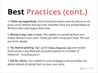 The Beginners Guide to Startup PR #startuppr