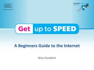 A Beginners Guide to the Internet
Nina Goodwin
 