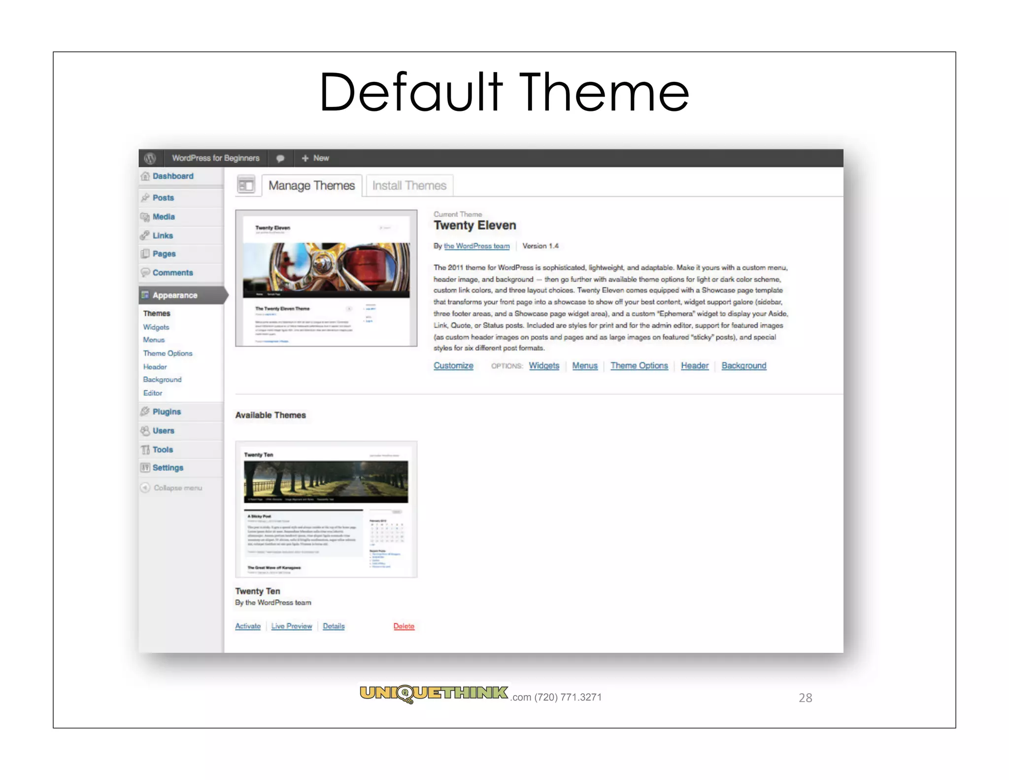 Default Theme




      .com (720) 771.3271   28
 