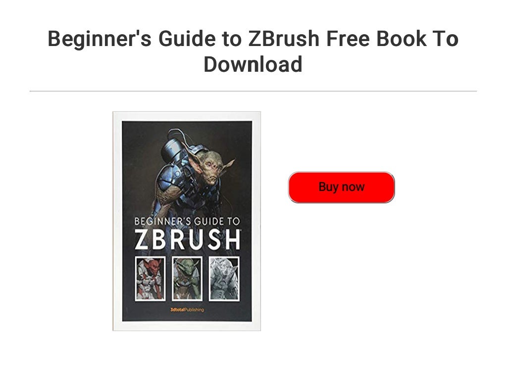 zbrush beginner books free download