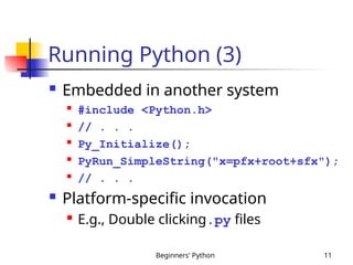 beginners python programming language to understand | PPT
