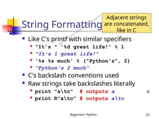 beginners python programming language to understand | PPT