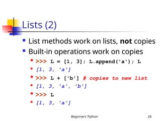 beginners python programming language to understand | PPT