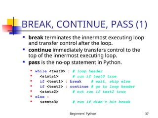 beginners python programming language to understand | PPT