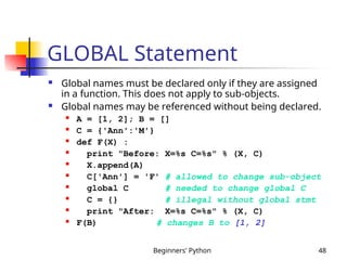 beginners python programming language to understand | PPT
