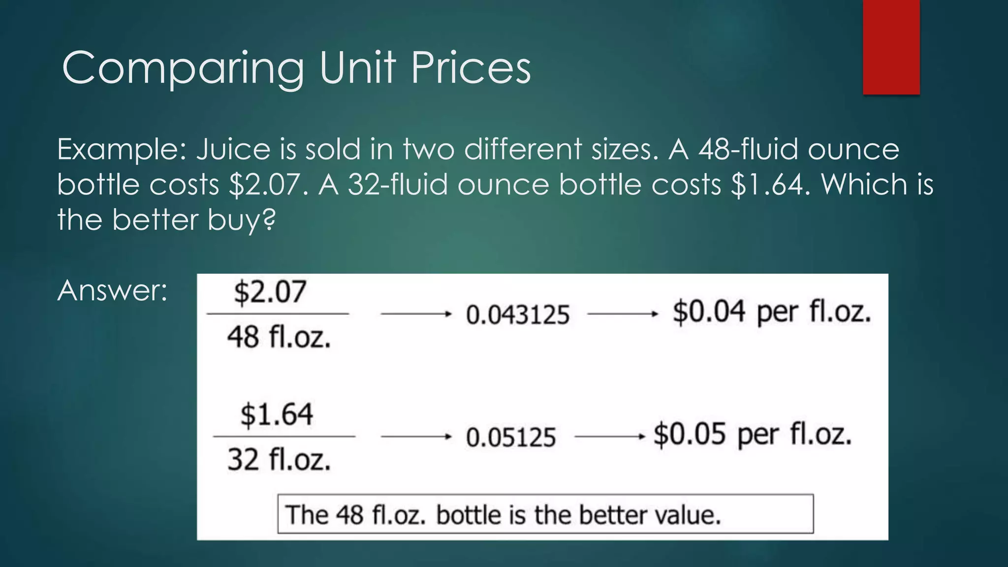 Beginners Ratios, Rates and Proportions Week 4.pptx | Gasoline Prices ... 