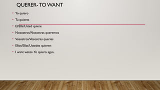 spanish language for beginners level ppt | PPTX