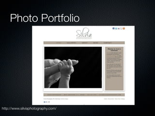 Photo Portfolio




http://www.silviaphotography.com/
 