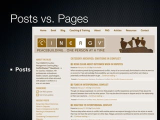 Posts vs. Pages



Posts
 
