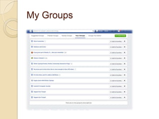 My Groups
 