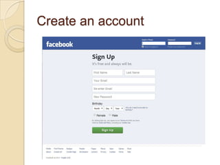 Create an account
 
