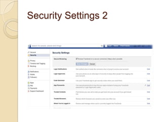 Security Settings 2
 