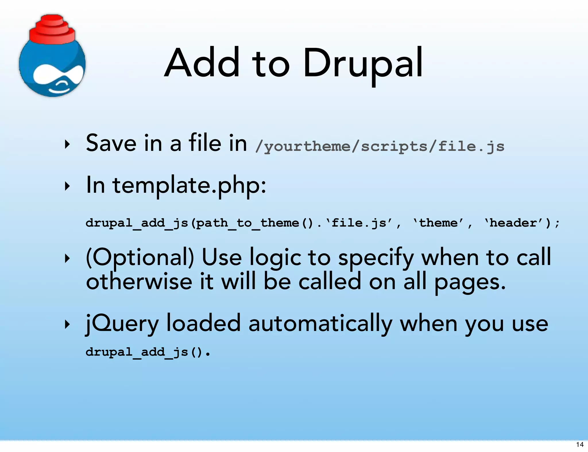 Beginning Jquery In Drupal Theming