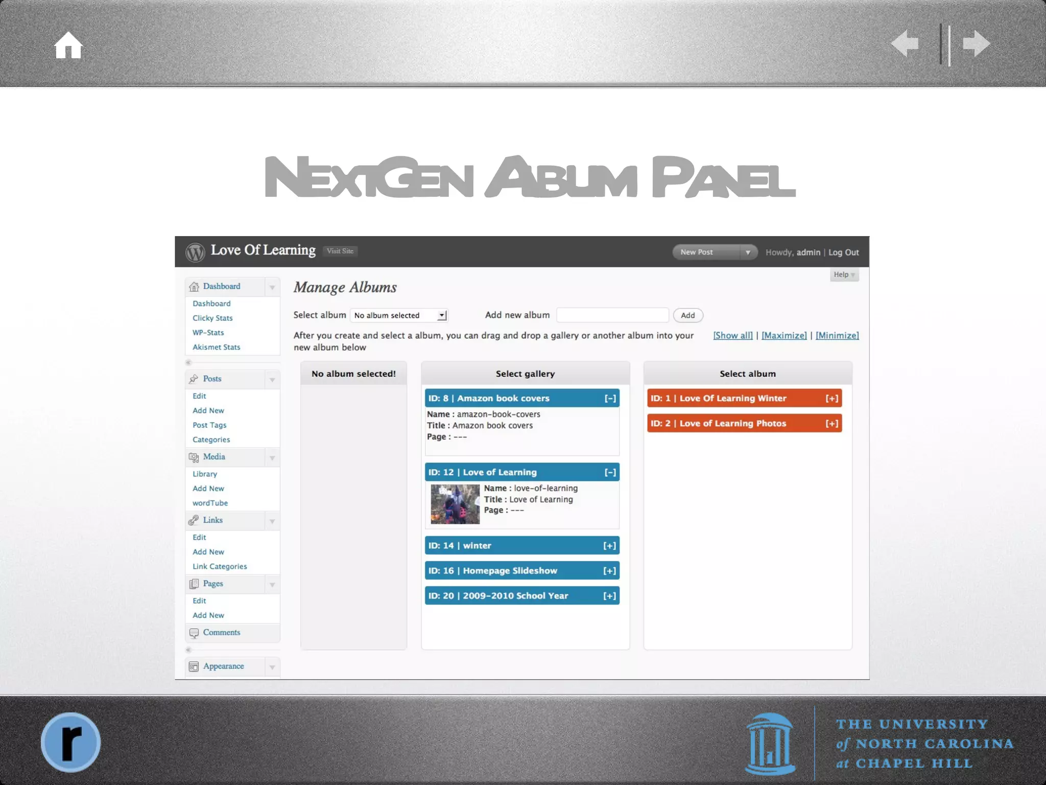 NextGen Album Panel 