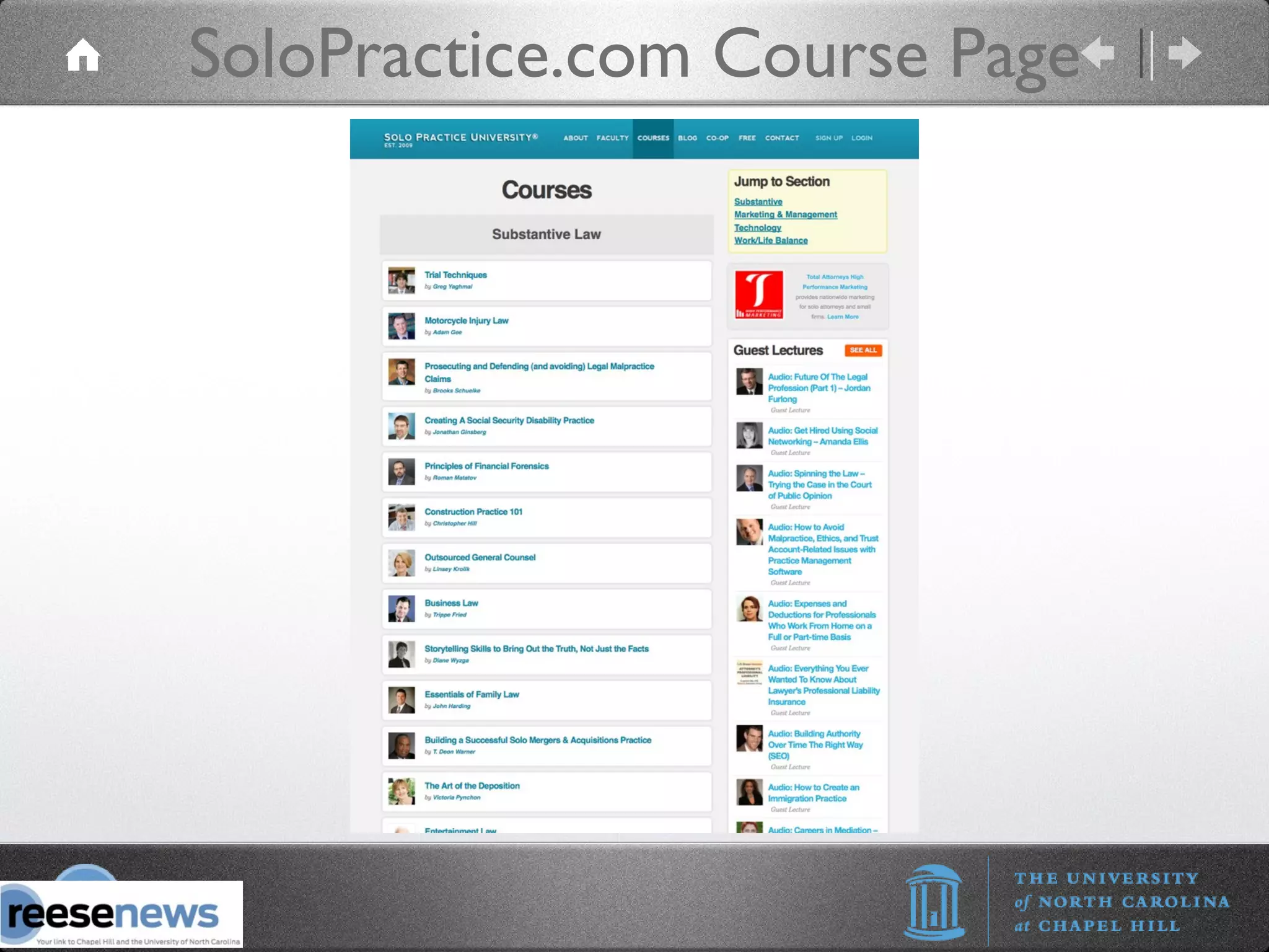 SoloPractice.com Course Page 