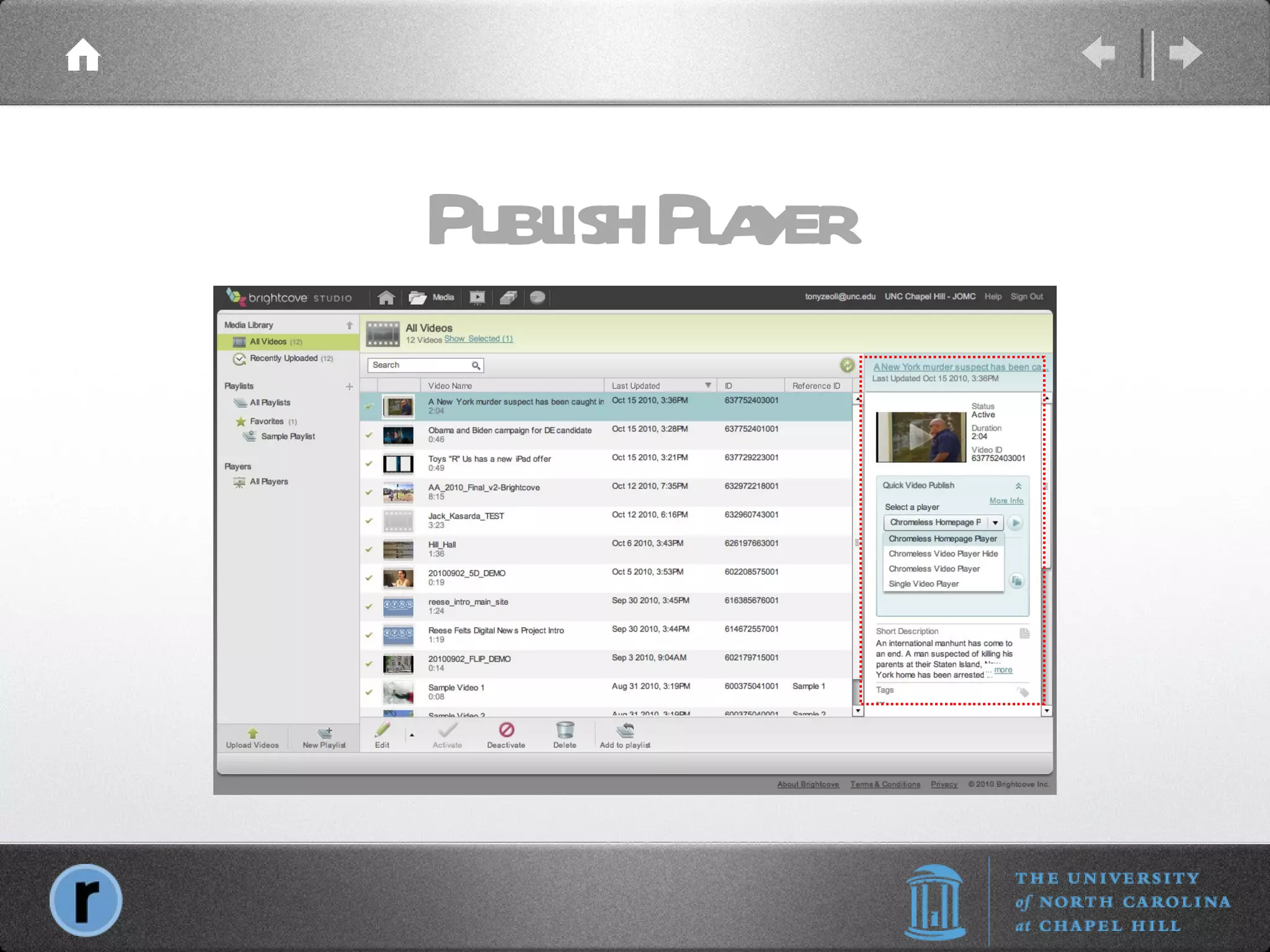 Publish Player 