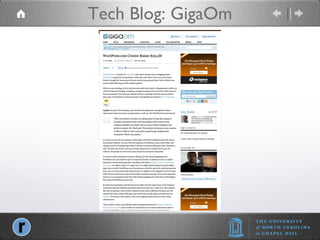 Tech Blog: GigaOm 