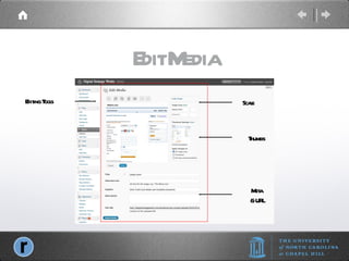Edit Media Editing Tools Scale Thumbs Meta & URL 