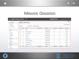 Manage Galleries 