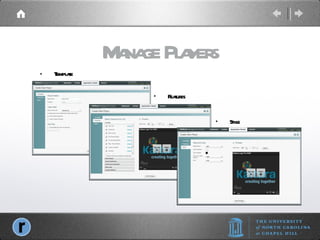 Manage Players Template Features Style 