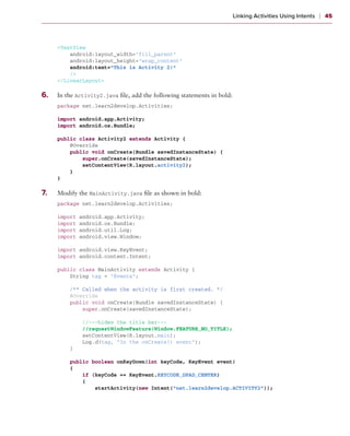 Beginning android application development wei meng lee | PDF