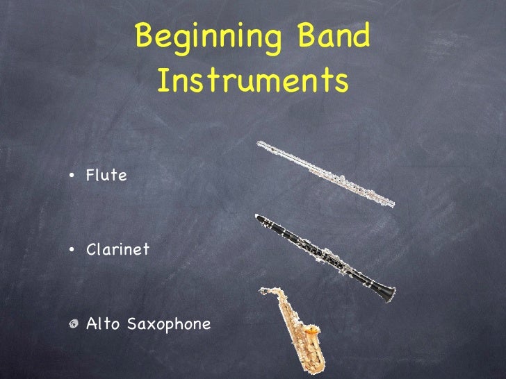 Beginning band presentation