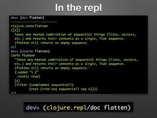 In the repl
 