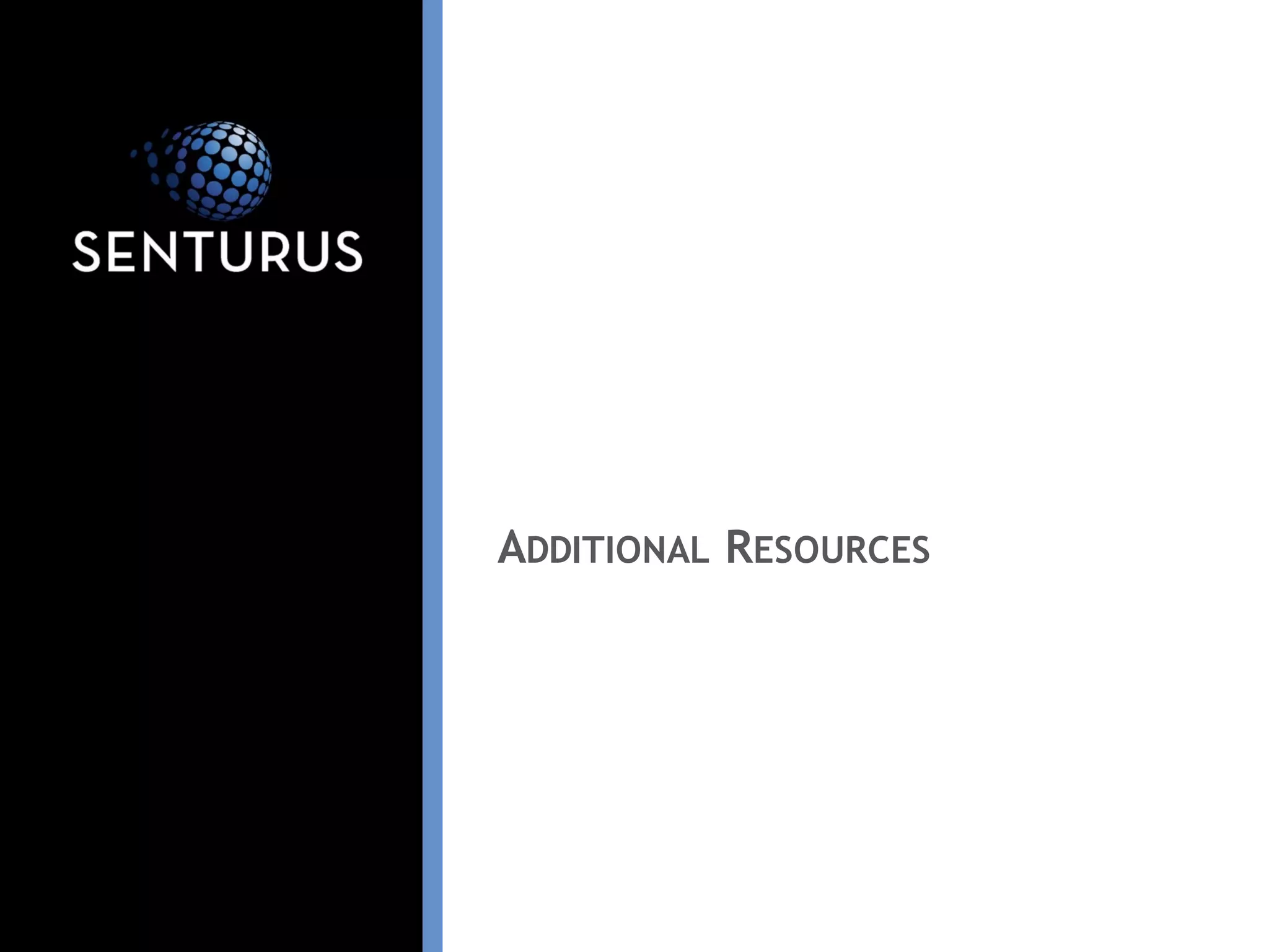 ADDITIONAL RESOURCES
 