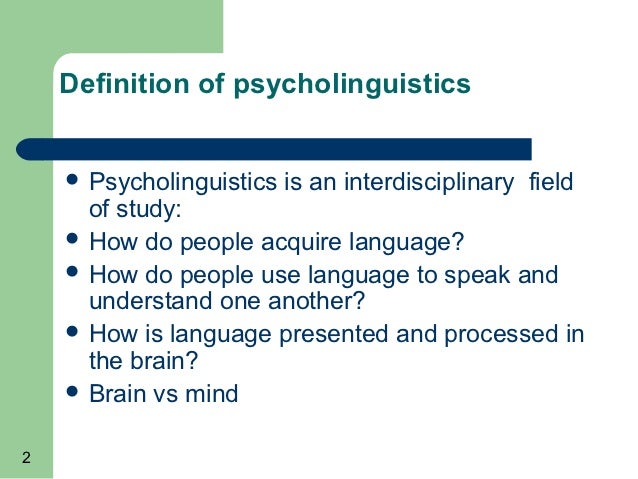 beginning concepts in psycholinguistics psycholinguistics