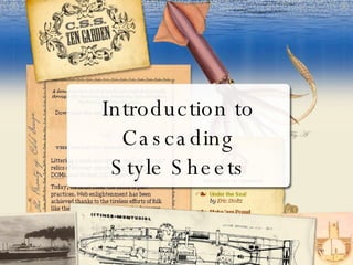 Introduction to Cascading Style Sheets 