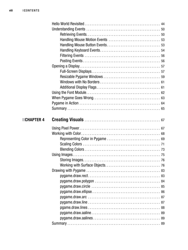 Beginning game development with python and pygame | PDF