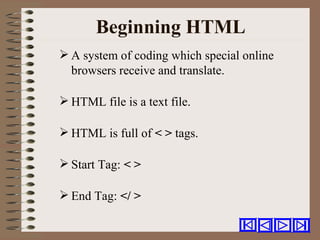 Beginning html | PPT