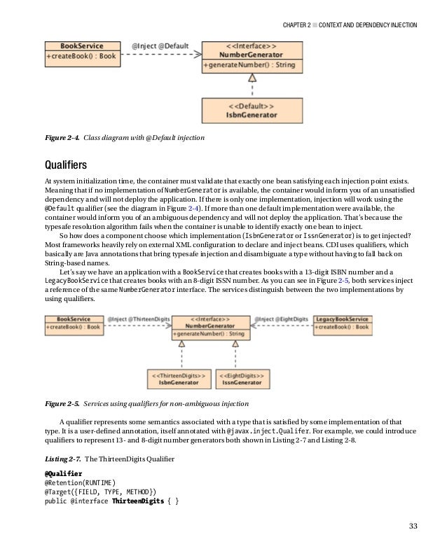 qualifier class diagram java ee Beginning 7