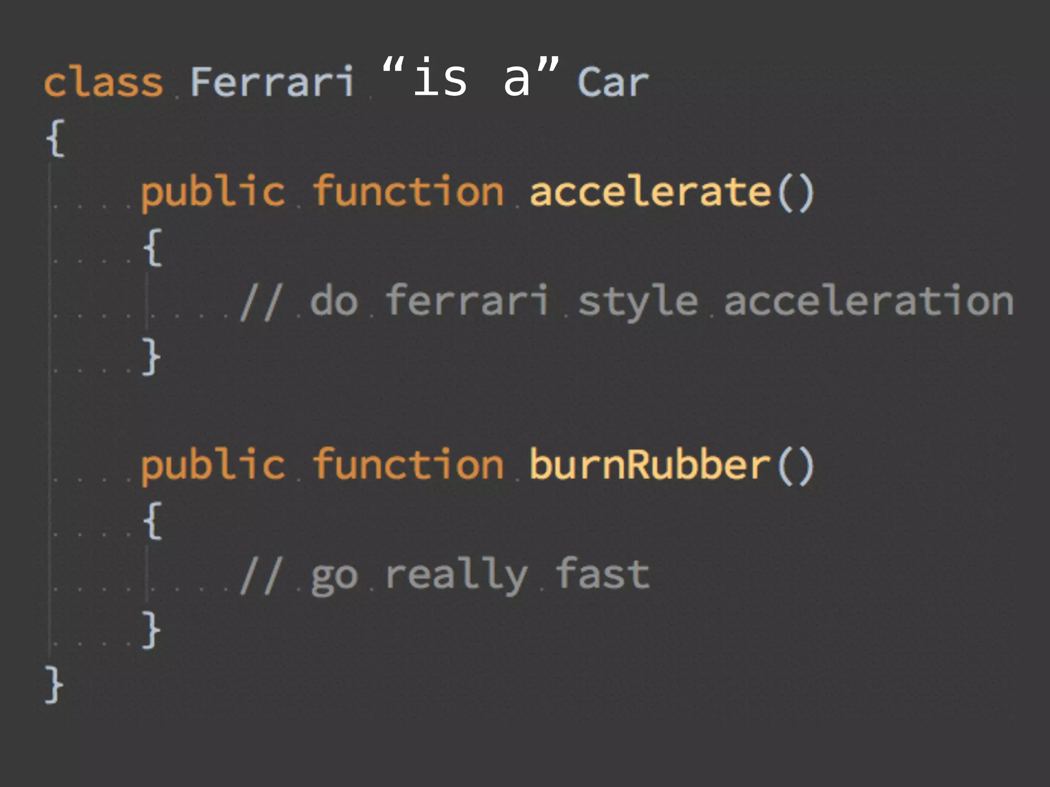 “is a”
 
